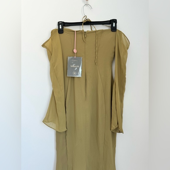 House of CB London NWT XS Olive Halter Midi Dress - Picture 10 of 16